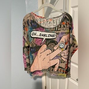 Printed artworks tee size small